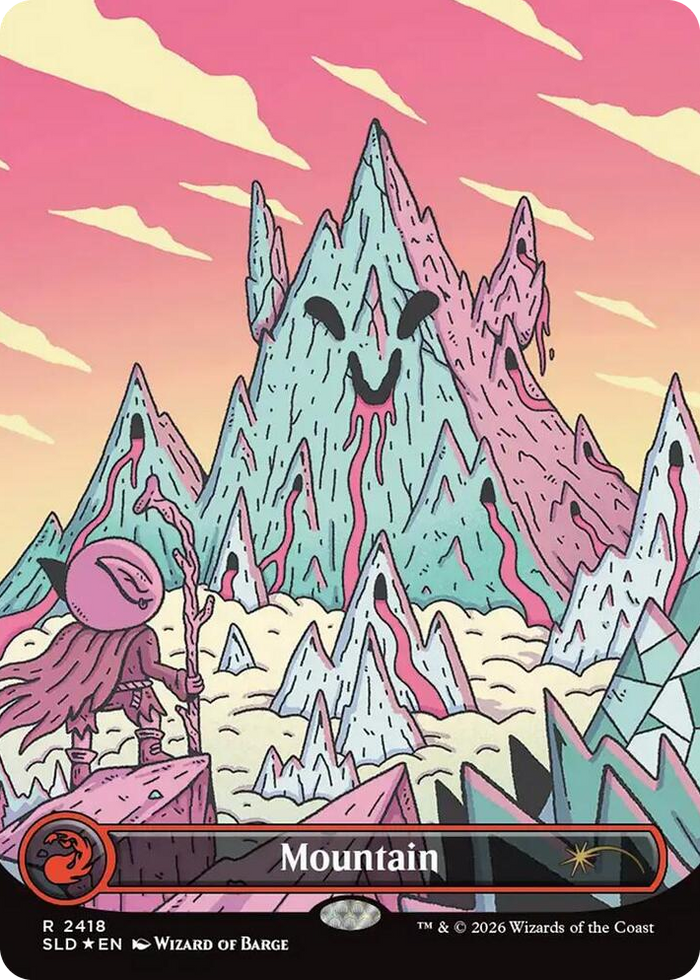 Mountain (2418) #2418 R - Secret Lair Drop Series Pokemon card