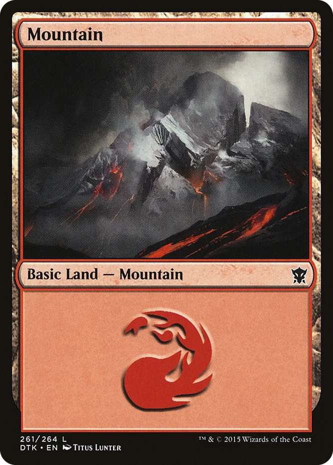 0261 Mountain (261) L Dragons of Tarkir