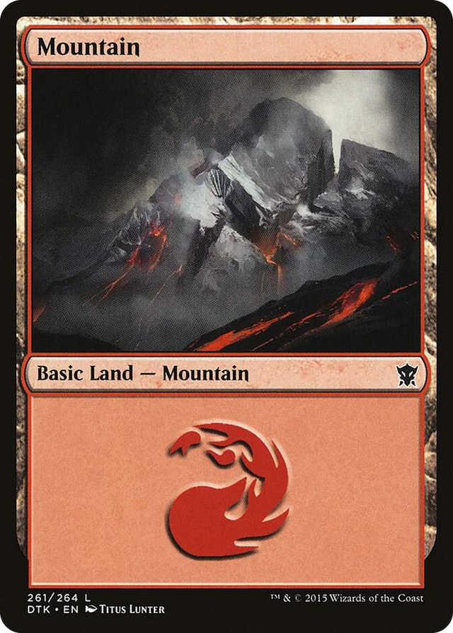 0261 Mountain (261) L Dragons of Tarkir