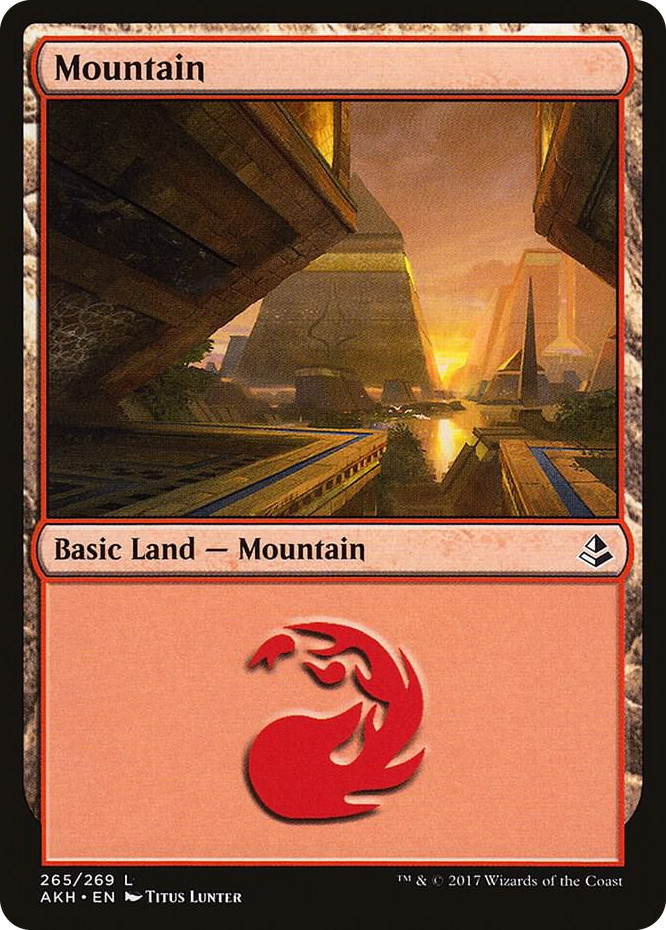 Mountain (265) #265 L - Amonkhet Pokemon card