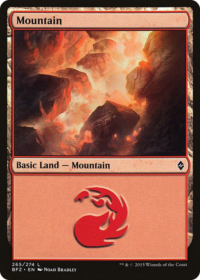 0265 Mountain (265) L Battle for Zendikar