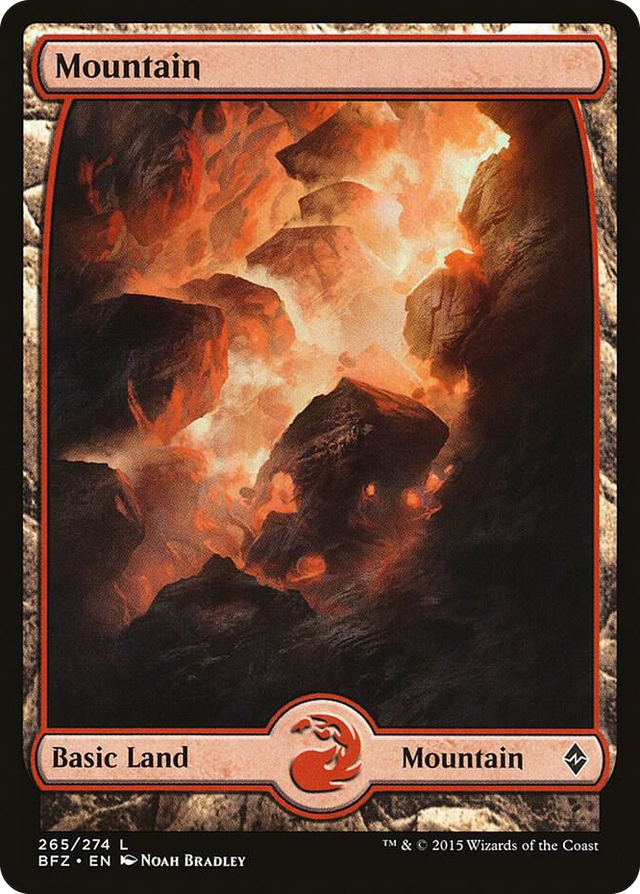 0265 Mountain (265) - Full Art L Battle for Zendikar