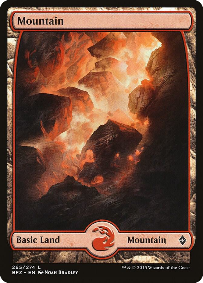Mountain (265) - Full Art #265 L - Battle for Zendikar Pokemon card
