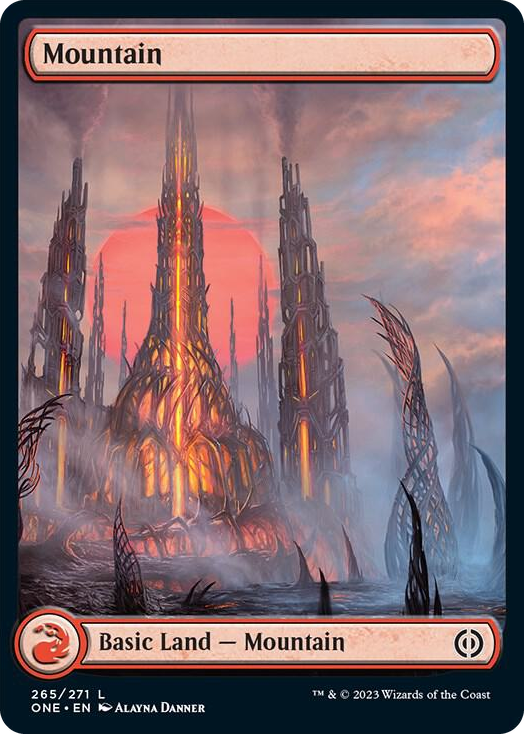 Mountain (265) - Full Art #265 L - Phyrexia: All Will Be One Pokemon card