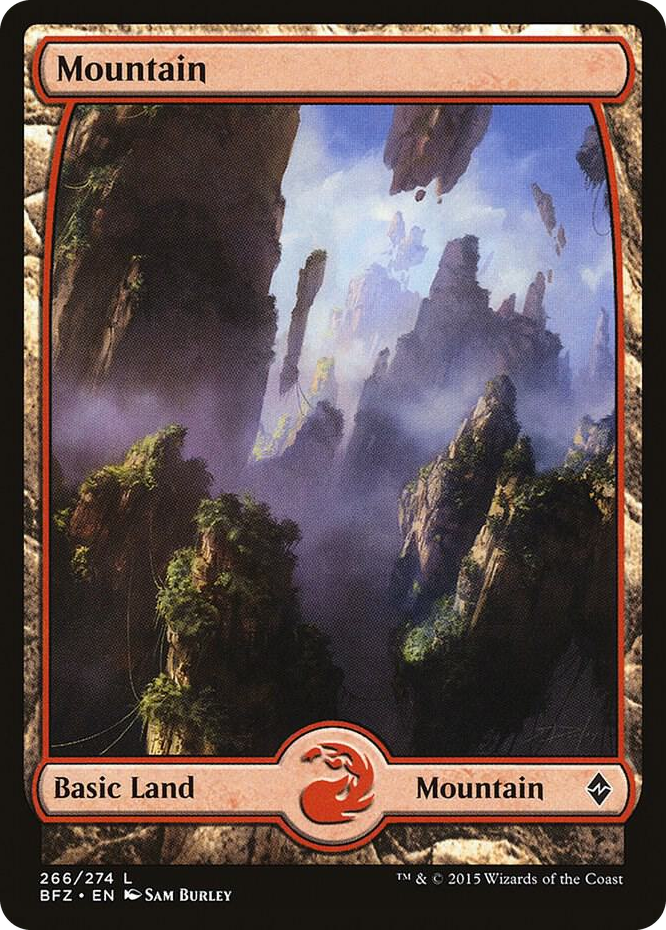 Mountain (266) - Full Art #266 L - Battle for Zendikar Pokemon card