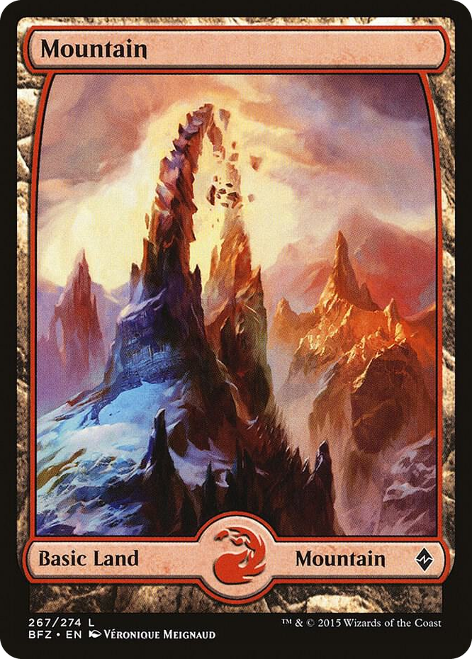 Mountain (267) - Full Art #267 L - Battle for Zendikar Pokemon card