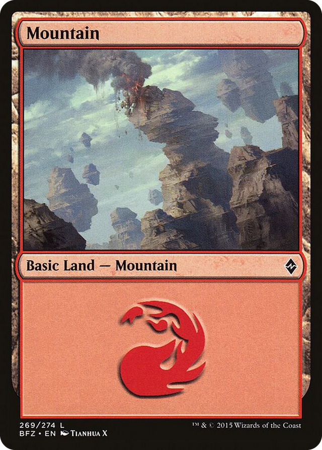 0269 Mountain (269) L Battle for Zendikar