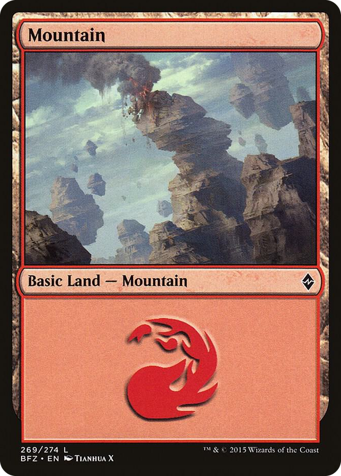 Mountain (269) #269 L - Battle for Zendikar Pokemon card