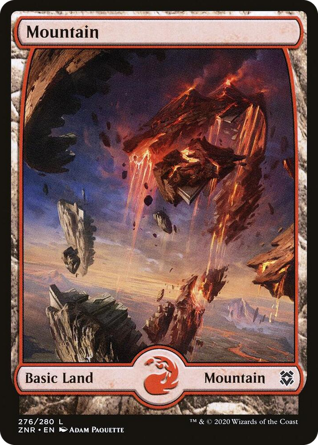0276 Mountain (276) - Full Art L Zendikar Rising