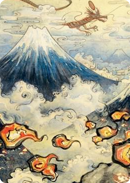 0078 Mountain (299) Art Card S Art Series: Kamigawa: Neon Dynasty