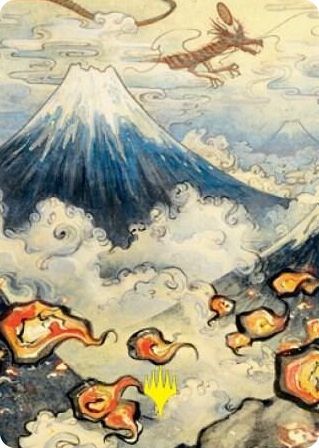 0078 Mountain (299) Art Card (Gold-Stamped Signature) S Art Series: Kamigawa: Neon Dynasty