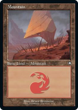 0035 Mountain (35) (Retro Frame) L Commander: The Brothers' War