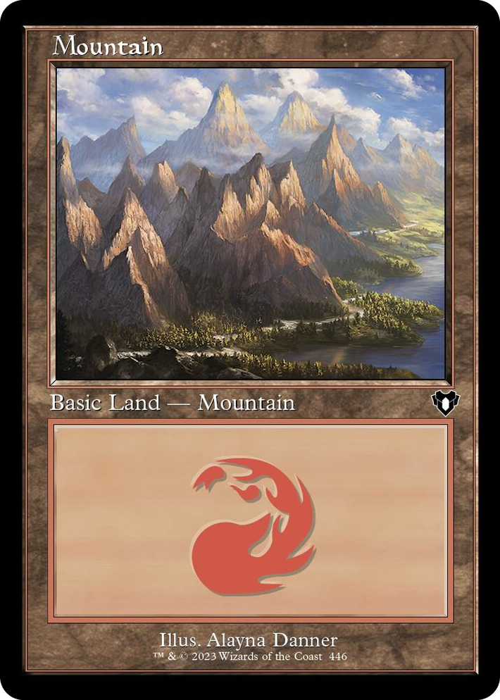 0446 Mountain (446) (Retro Frame) L Commander Masters