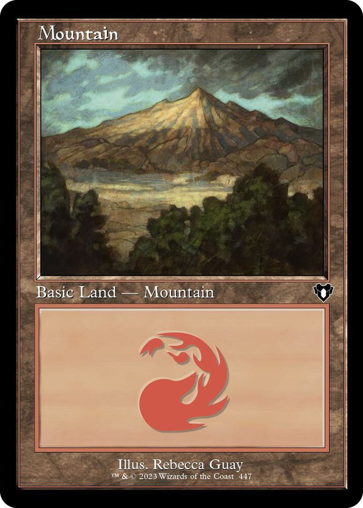 0447 Mountain (447) (Retro Frame) L Commander Masters