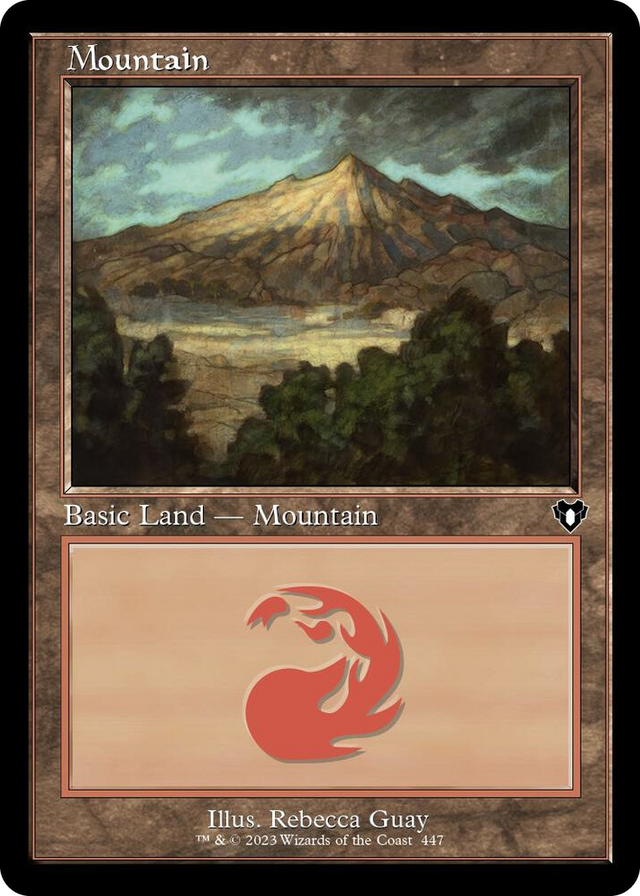 0447 Mountain (447) (Retro Frame) L Commander Masters