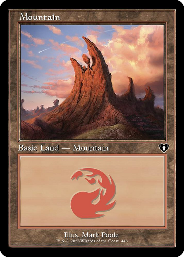 0448 Mountain (448) (Retro Frame) L Commander Masters