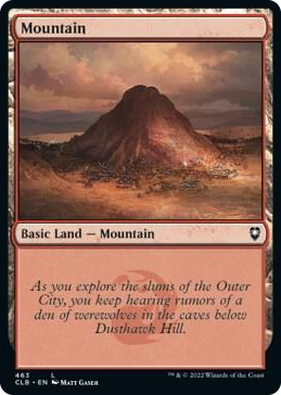 Mountain (463) #463 L - Commander Legends: Battle for Baldur's Gate Pokemon card