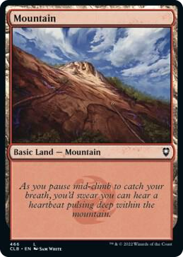 Mountain (466) #466 L - Commander Legends: Battle for Baldur's Gate Pokemon card