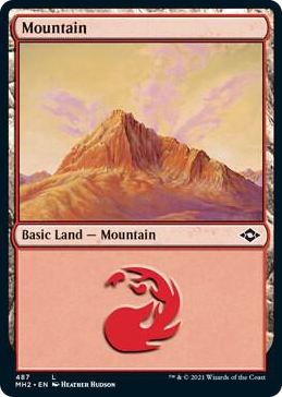 0487 Mountain (487) (Foil Etched) L Modern Horizons 2