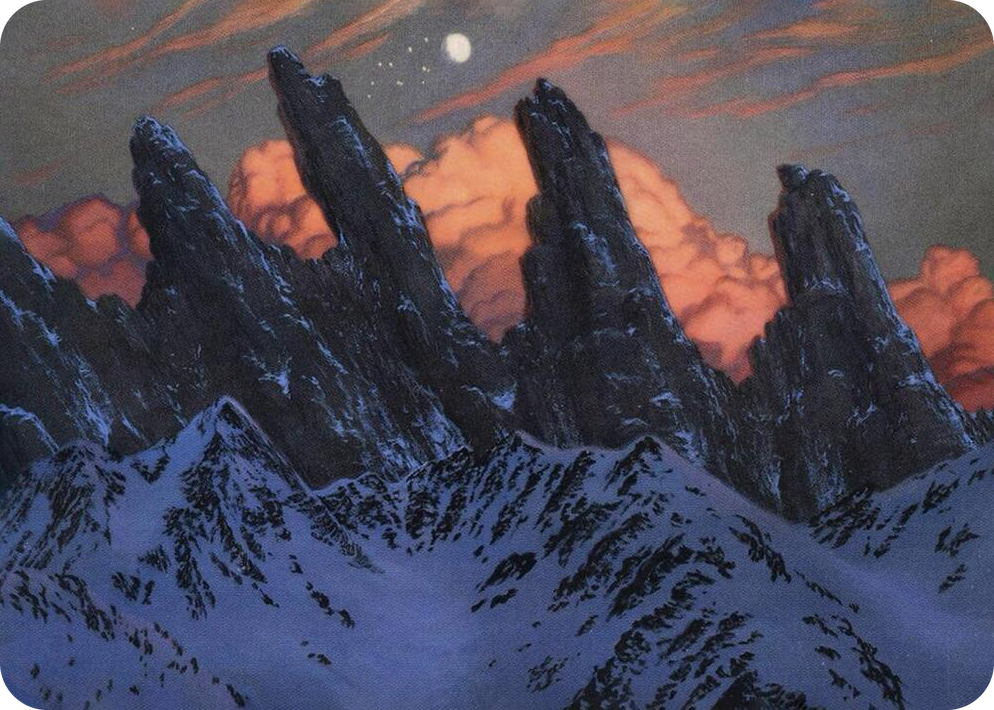 0059 Mountain (59/81) Art Card S Art Series: Adventures in the Forgotten Realms