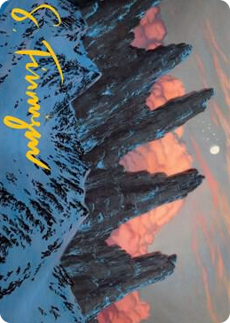 0059 Mountain (59/81) Art Card (Gold-Stamped Signature) S Art Series: Adventures in the Forgotten Realms