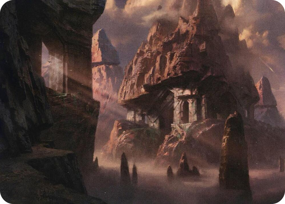 0062 Mountain (62/81) Art Card S Art Series: Adventures in the Forgotten Realms
