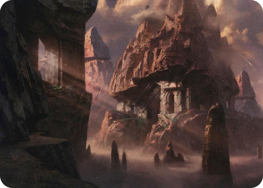 0062 Mountain (62/81) Art Card S Art Series: Adventures in the Forgotten Realms