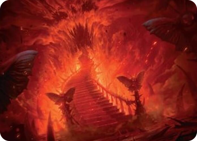 Mountain Art Card #30 S - Art Series: Duskmourn: House of Horror Pokemon card