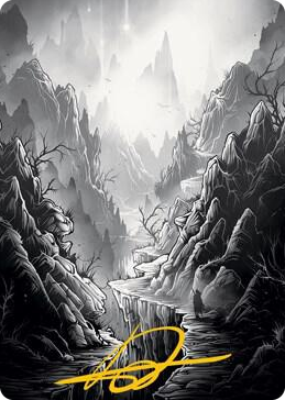 0079 Mountain Art Card (Gold-Stamped Signature) S Art Series: Innistrad: Midnight Hunt