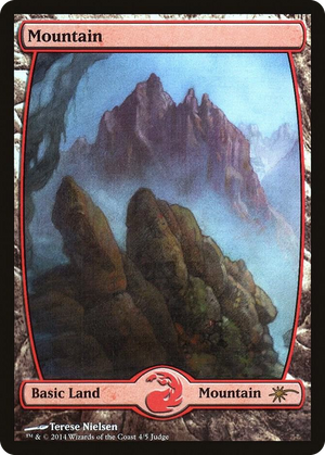 0004 Mountain - Full Art (4) P Judge Promos