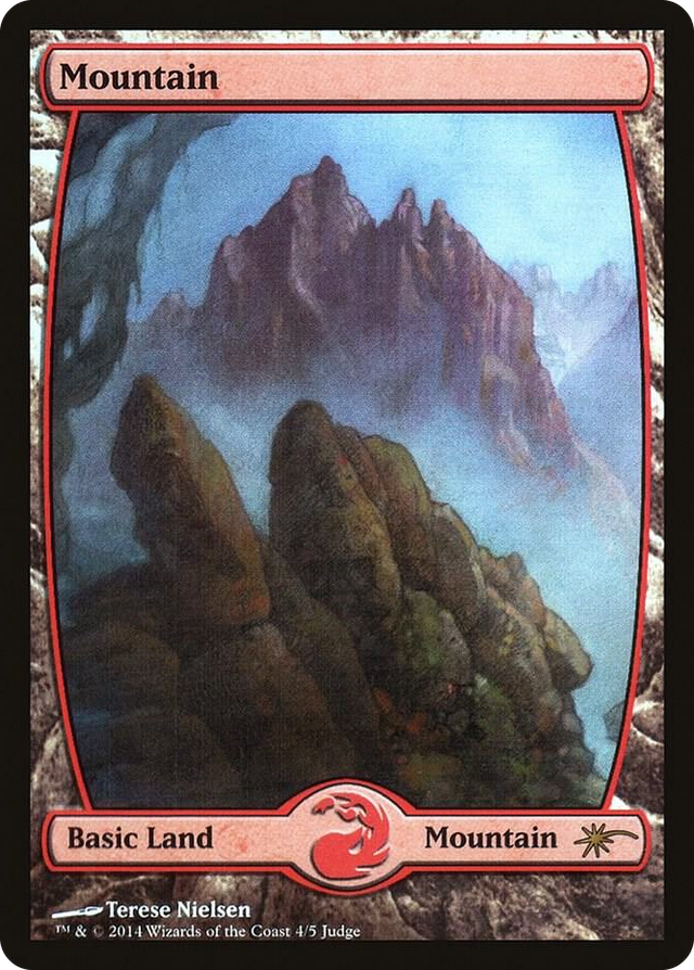 0004 Mountain - Full Art (4) P Judge Promos