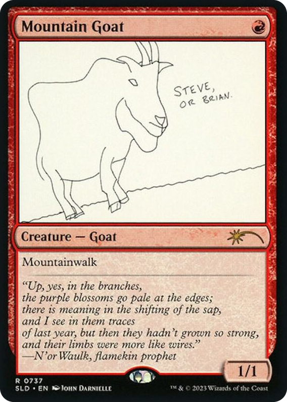 0737 Mountain Goat R Secret Lair Drop Series