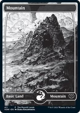 0411 Mountain (Moonlit Land) (Foil Etched) L WPN & Gateway Promos