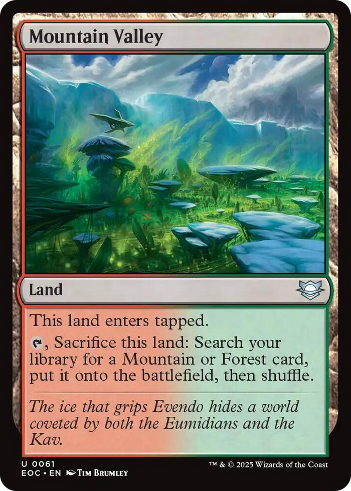 Mountain Valley #61 U - Commander: Edge of Eternities Pokemon card