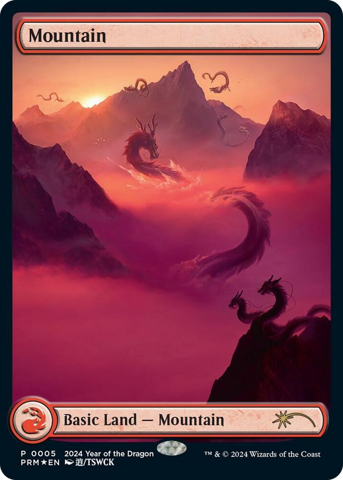 Mountain (Year of the Dragon 2024) #5 P - Standard Showdown Promos Pokemon card