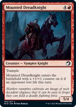 0150 Mounted Dreadknight C Innistrad: Midnight Hunt