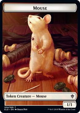 0004 Mouse // Food (017) Double-Sided Token T Throne of Eldraine