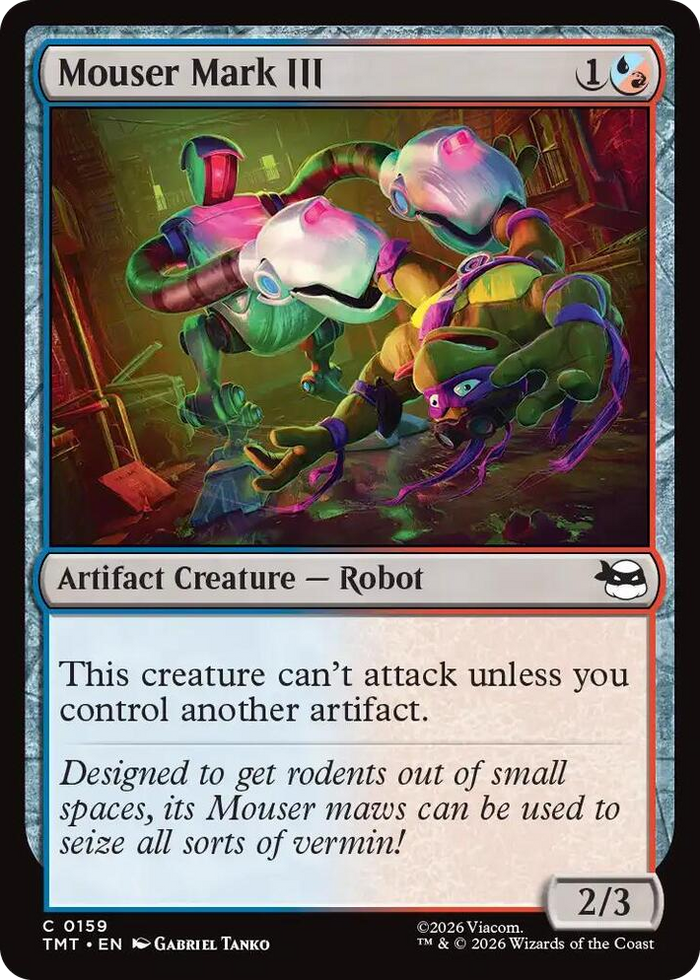 Mouser Mark III #159 C - Teenage Mutant Ninja Turtles Pokemon card