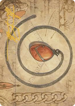 0068 Mox Amber Art Card (Gold-Stamped Signature) S Art Series: The Brothers' War