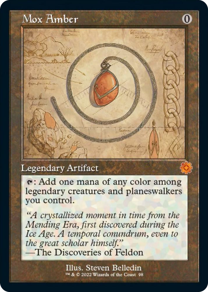 0098 Mox Amber (Schematic) M The Brothers' War: Retro Frame Artifacts