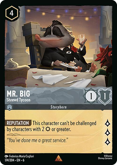 0174 Mr. Big - Shrewd Tycoon Rare Azurite Sea