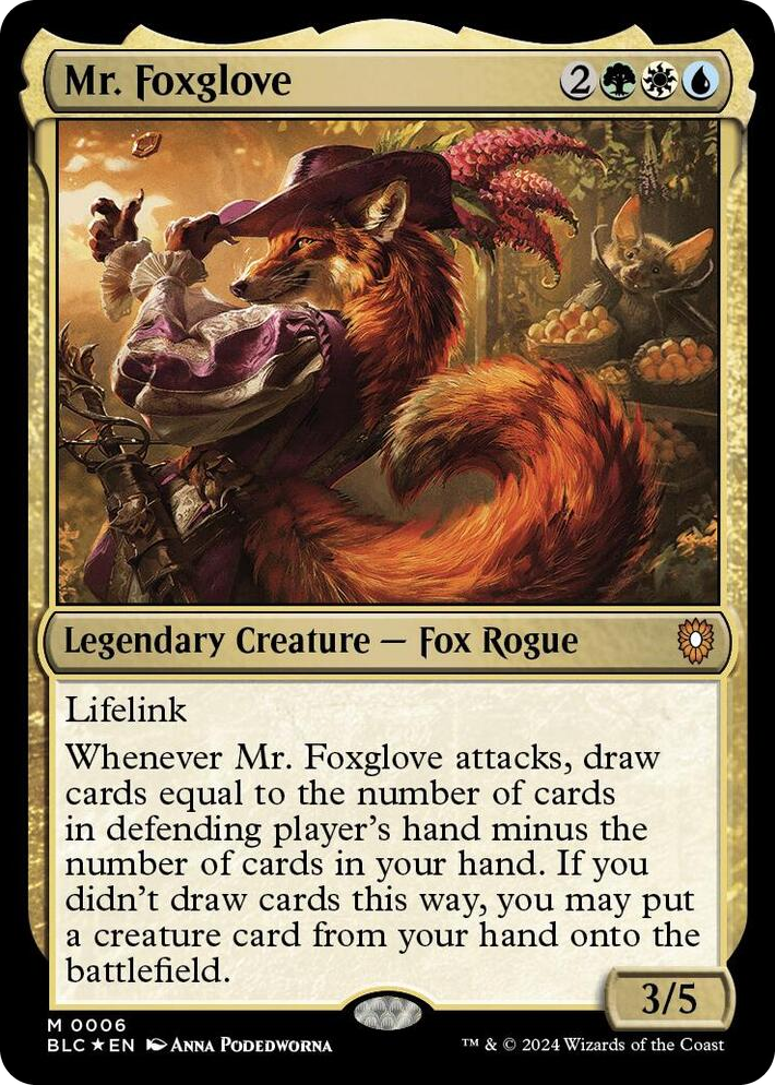 0006 Mr. Foxglove M Commander: Bloomburrow