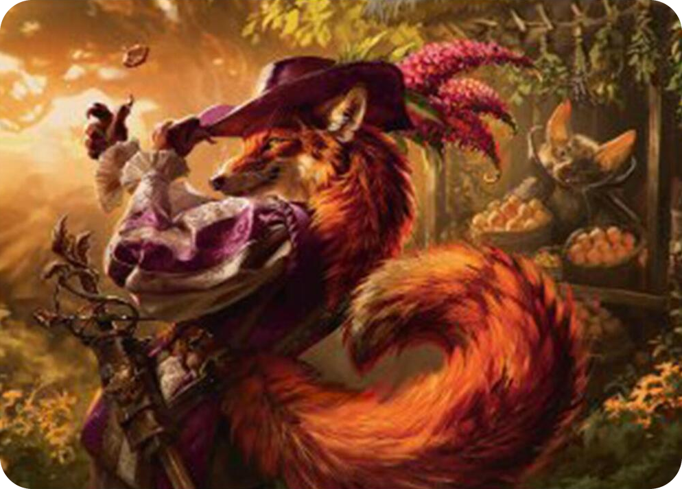 0031 Mr. Foxglove Art Card S Art Series: Bloomburrow