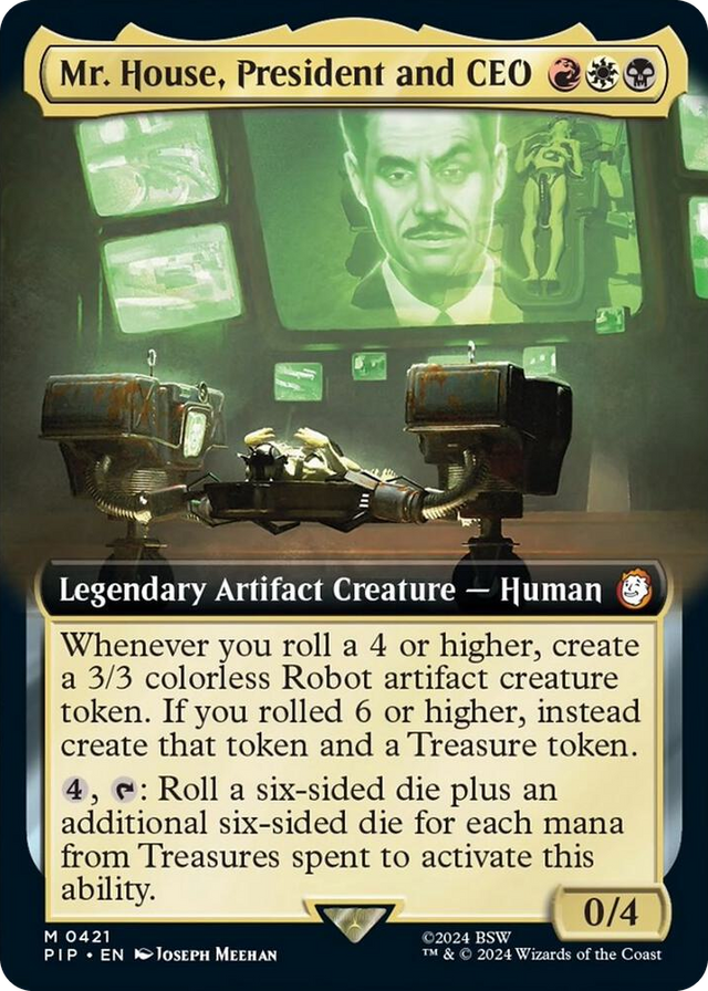 0421 Mr. House, President and CEO (Extended Art) M Universes Beyond: Fallout