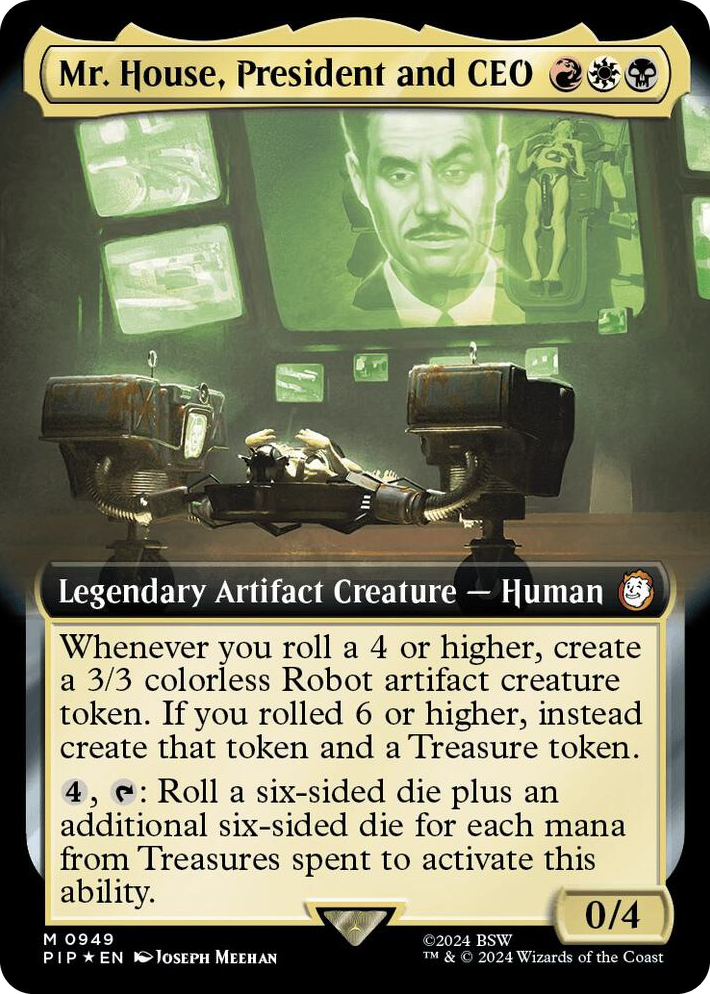 0949 Mr. House, President and CEO (Extended Art) (Surge Foil) M Universes Beyond: Fallout