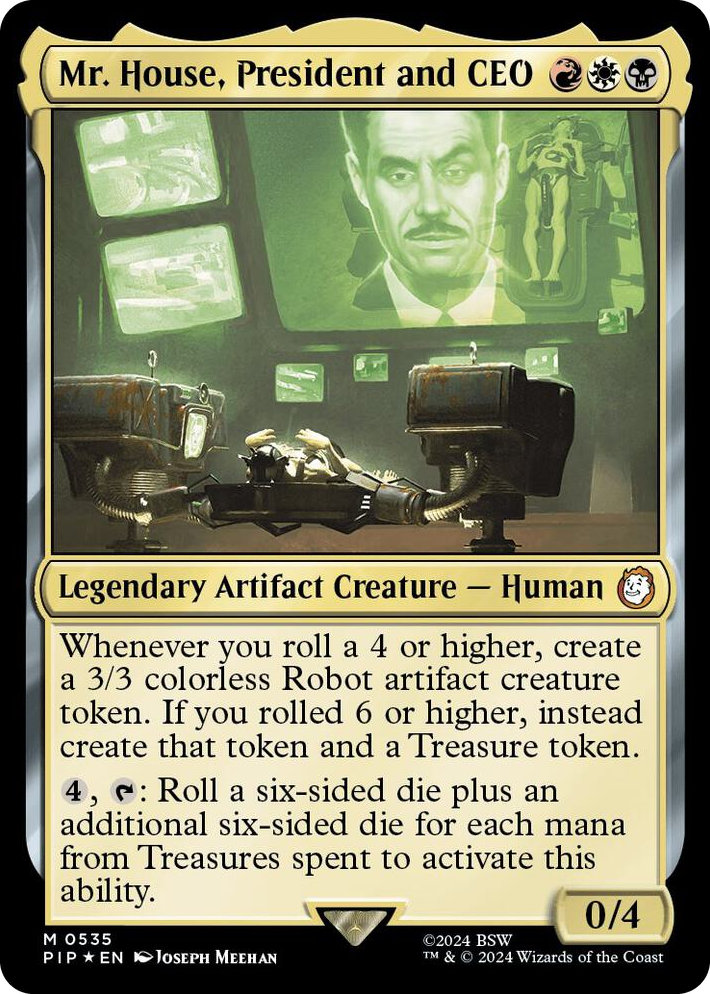 0535 Mr. House, President and CEO (Surge Foil) M Universes Beyond: Fallout