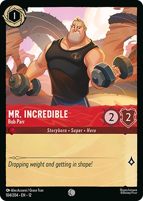 0104 Mr. Incredible - Bob Parr Common Wilds Unknown