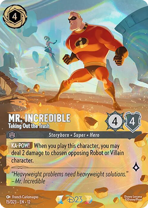 Mr. Incredible - Taking Out the Trash #15 Promo - D23 Promos Pokemon card