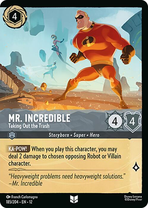 0185 Mr. Incredible - Taking Out the Trash (Foil) Uncommon Wilds Unknown