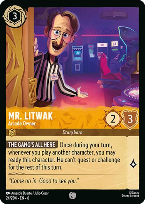 0024 Mr. Litwak - Arcade Owner Common Azurite Sea